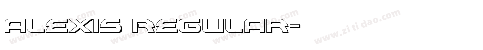 Alexis Regular字体转换
